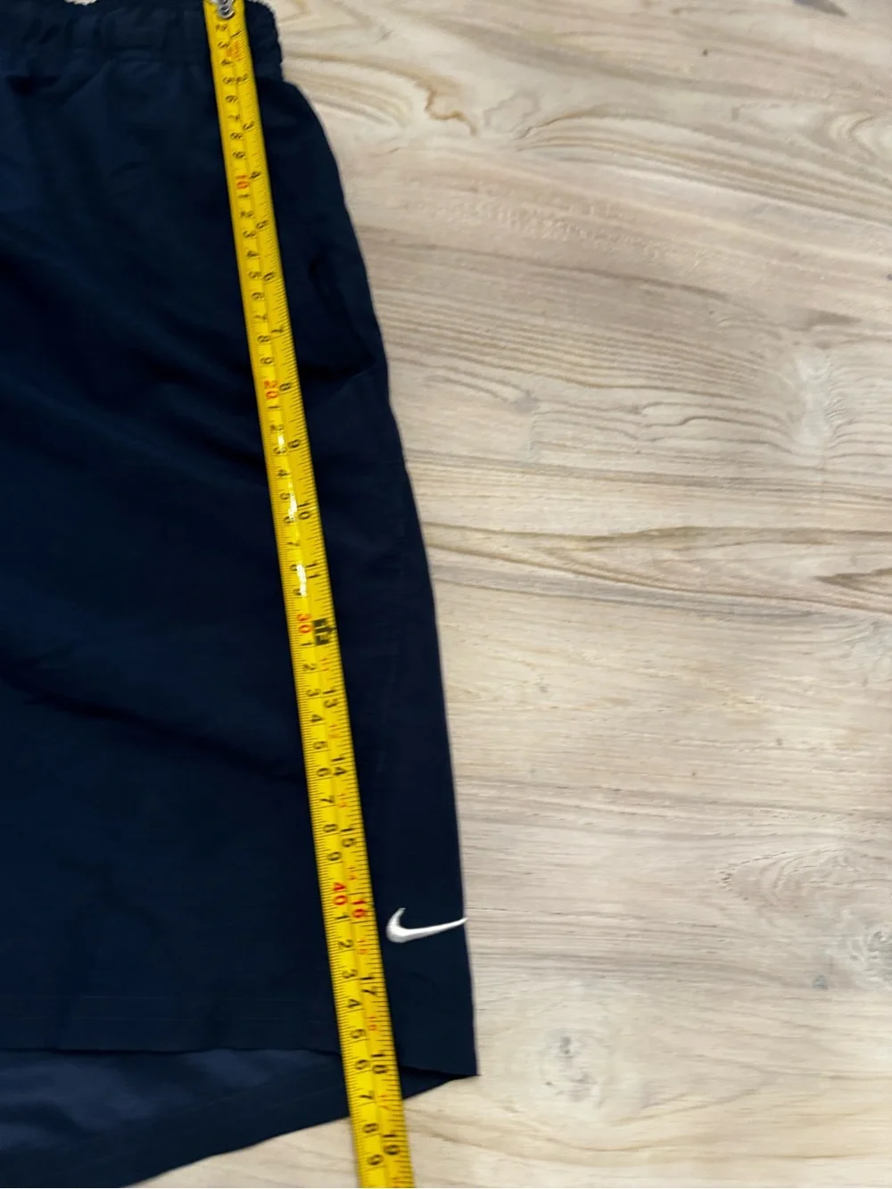 Y2K Nike Men's Navy Elastic Waist Swim Shorts
